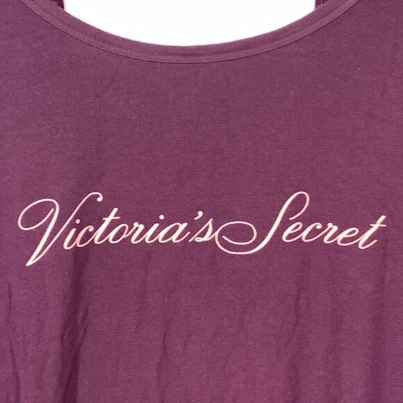 Victoria's Secret Womens Plum Peach Heavenly Supersoft PJ Lounge Top Size Medium - Picture 3 of 8